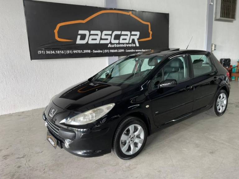 PEUGEOT - 307 - 2008/2009 - Preta - R$ 27.900,00